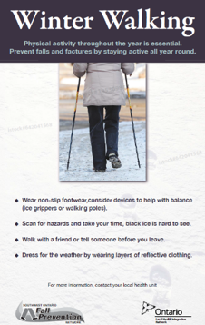 Safe Winter Walking poster